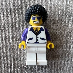 Lego Minifigure The Disco Dude, named Barry Smoothmoves